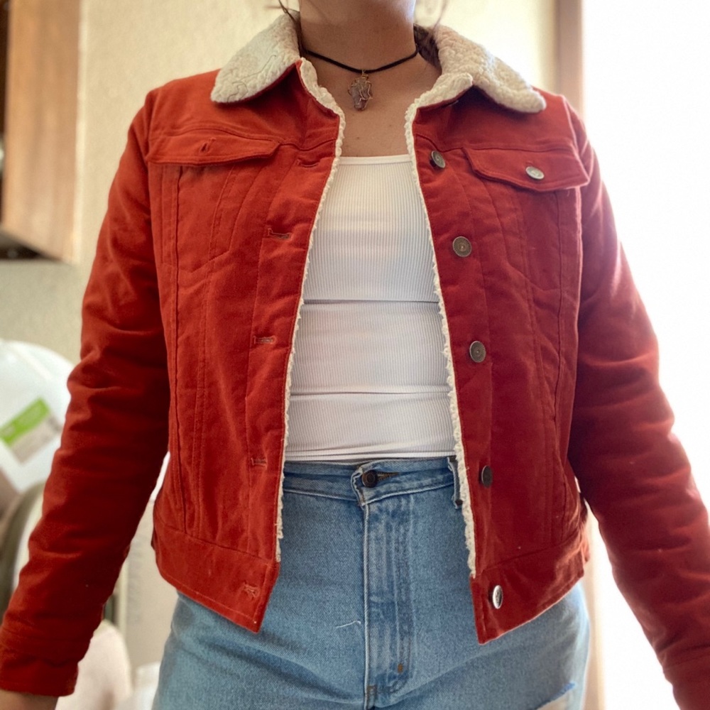 A corduroy denim jacket!!